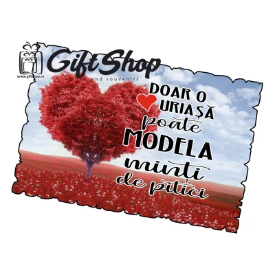 Doar o inima uriasa poate modela minti de pitici, magnet frigider mgs059